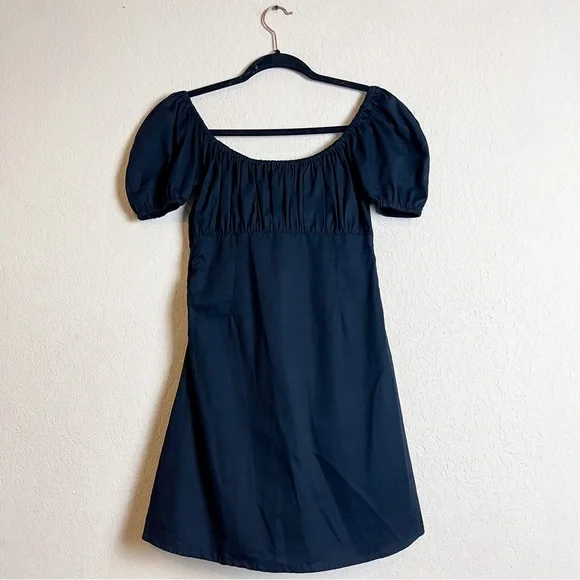 With Jean Audrey Mini Dress Babydoll Black Size Small - Picture 7 of 8